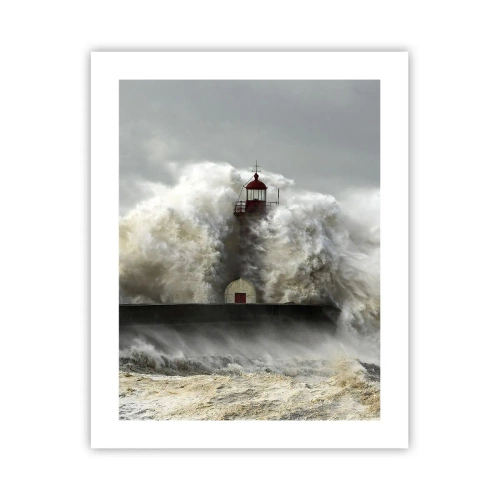 Poster - De woede van de oceaan - 40x50 cm