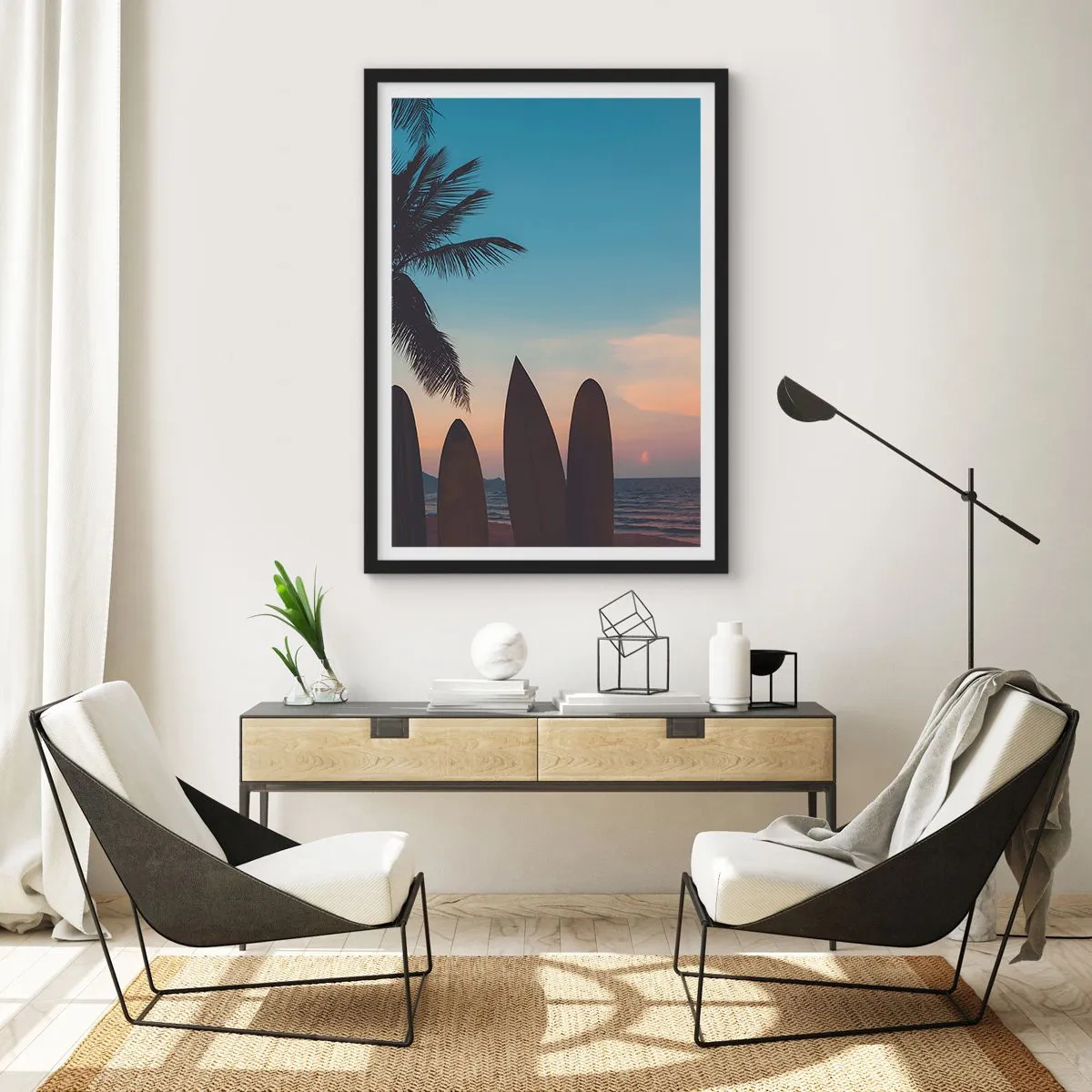 Poster in een zwarte lijst - Morgen wordt ook leuk - 40x50 cm