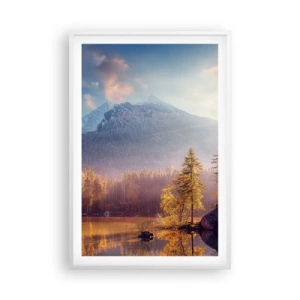 Poster in een witte lijst - In bergen en dalen - 61x91 cm