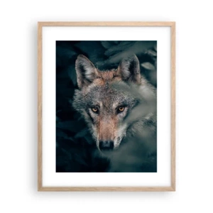 Een poster in een licht eiken lijst - Jager - 40x50 cm