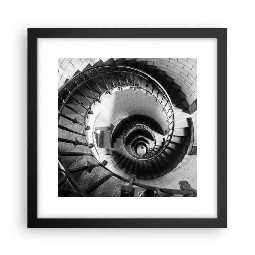 Poster in een zwarte lijst - Hoger en hoger - 30x30 cm