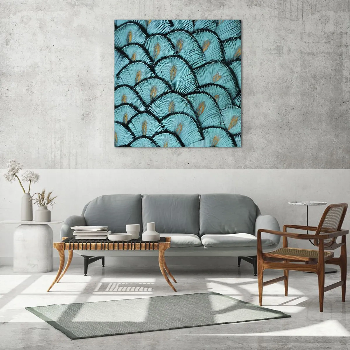 Schilderen op glas - Het grote verengala - 60x60 cm