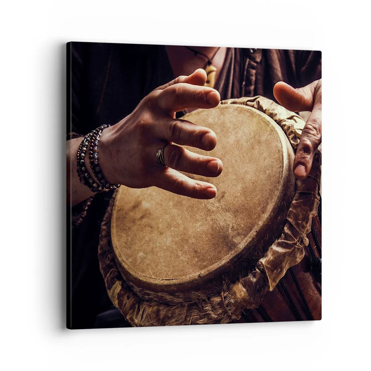 Schilderen op canvas - Op het ritme van het hart - 40x40 cm