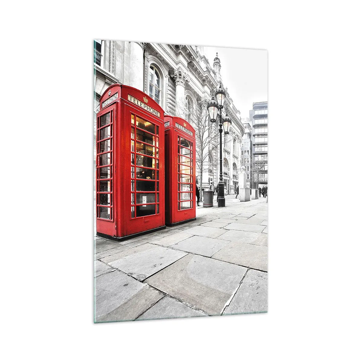 Schilderen op glas - Welkom in Londen - 70x100 cm