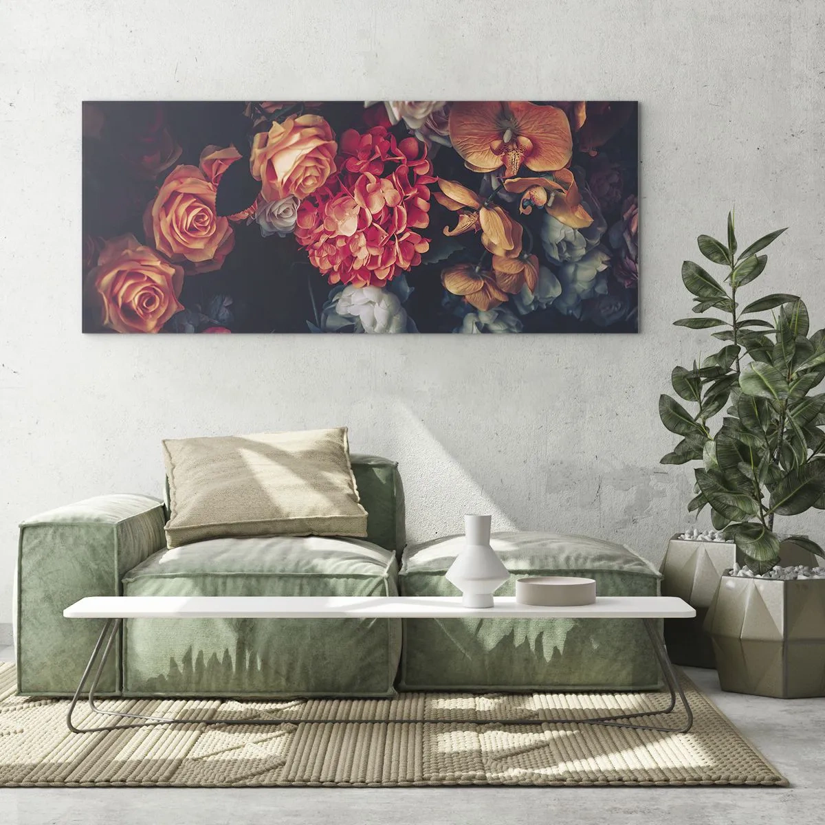 Schilderen op glas - Zoals bij de Hollandse meesters - 120x50 cm