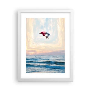 Poster in een witte lijst - Naar een andere dimensie - 30x40 cm