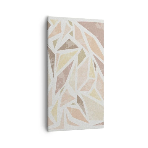 Schilderen op canvas - Gebrandschilderd glas compositie - 55x100 cm