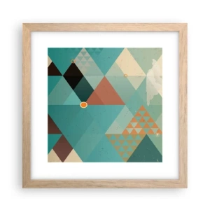 Een poster in een licht eiken lijst - Eenheid van veelheid, veelheid van eenheid - 30x30 cm