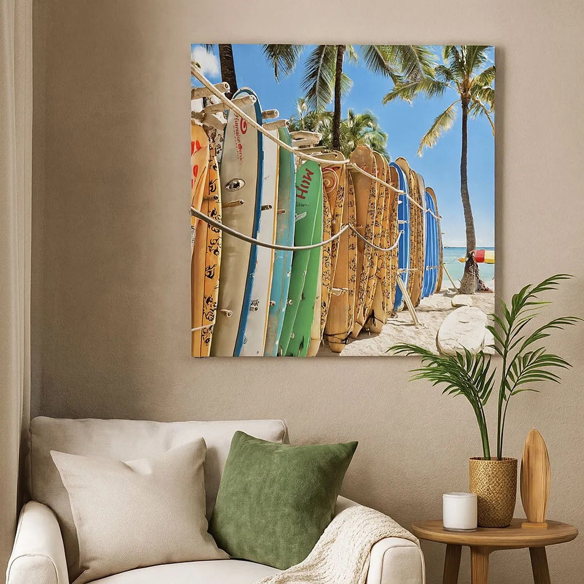 Schilderen op canvas - Zonnig plezier - 30x30 cm