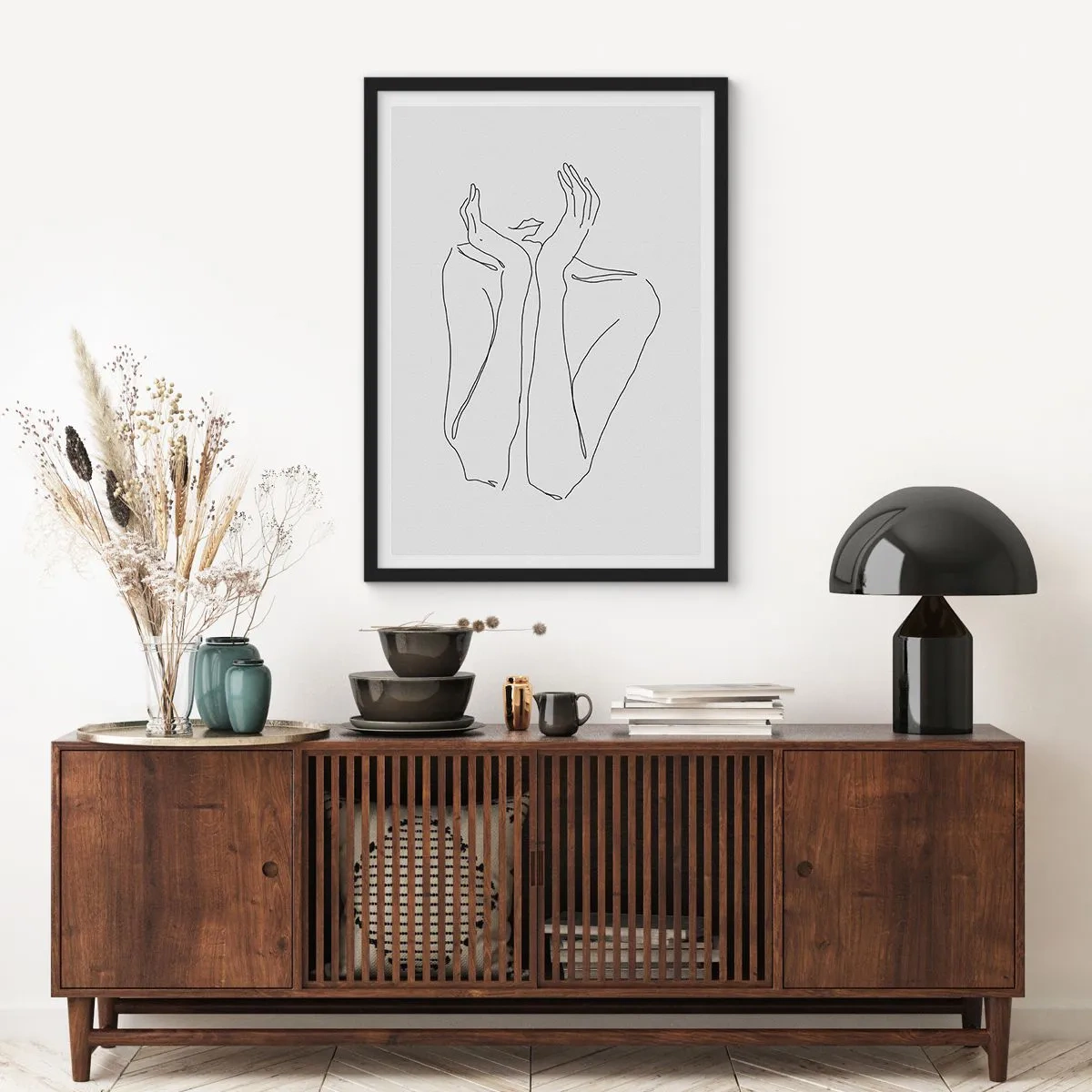 Poster in een zwarte lijst - Waar meisjes van dromen - 61x91 cm