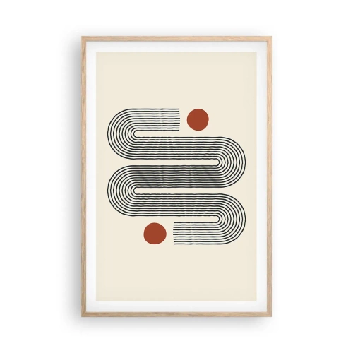 Een poster in een licht eiken lijst - Van het begin tot het eind - 61x91 cm