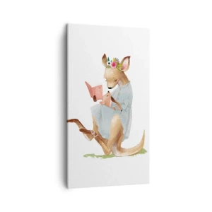 Schilderen op canvas - Lees me voor mama - 45x80 cm