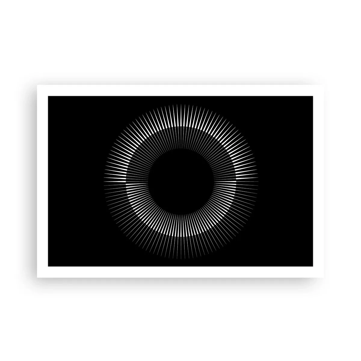 Poster - Zwarte zon - 91x61 cm