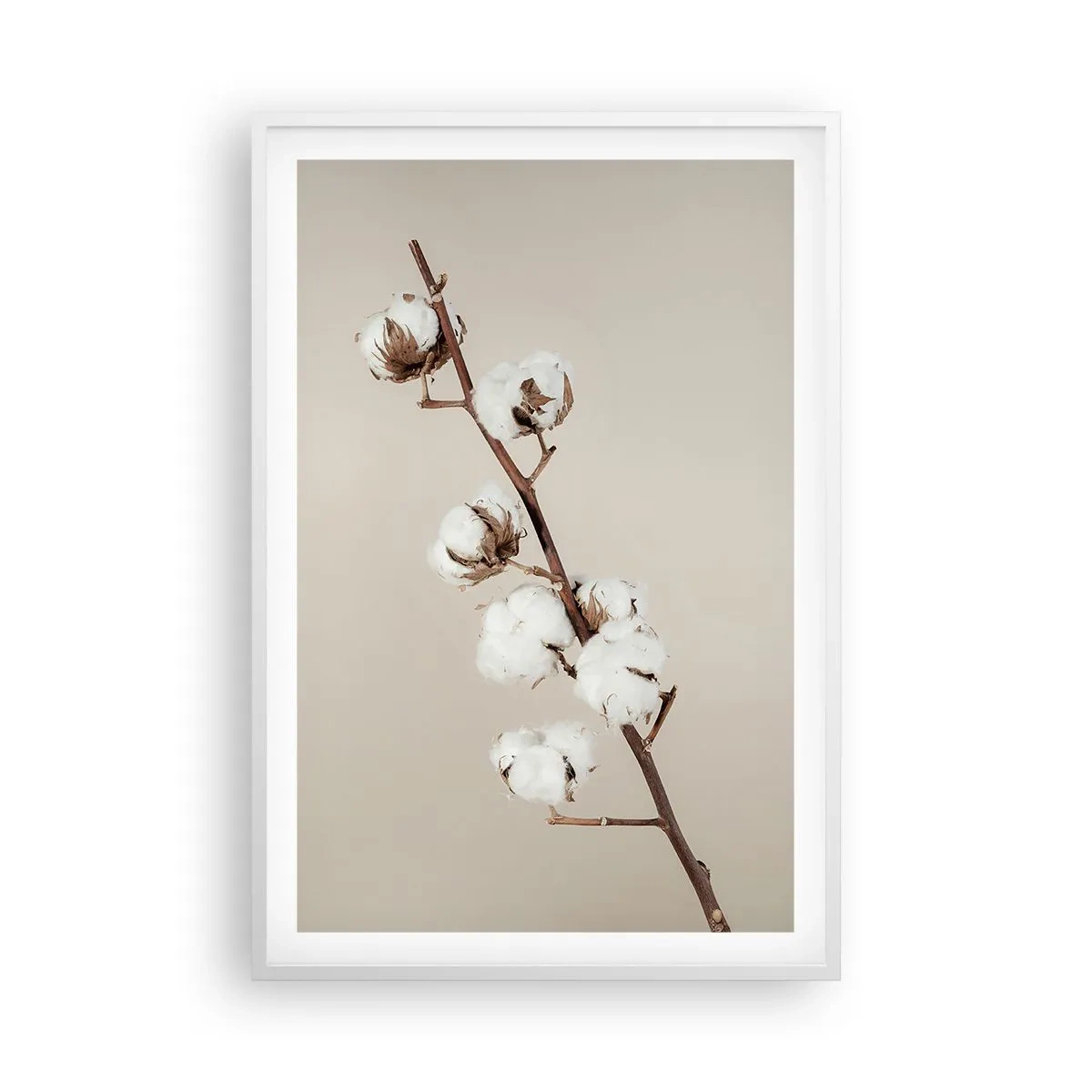 Poster in een witte lijst - Aan de bron van zachtheid - 61x91 cm