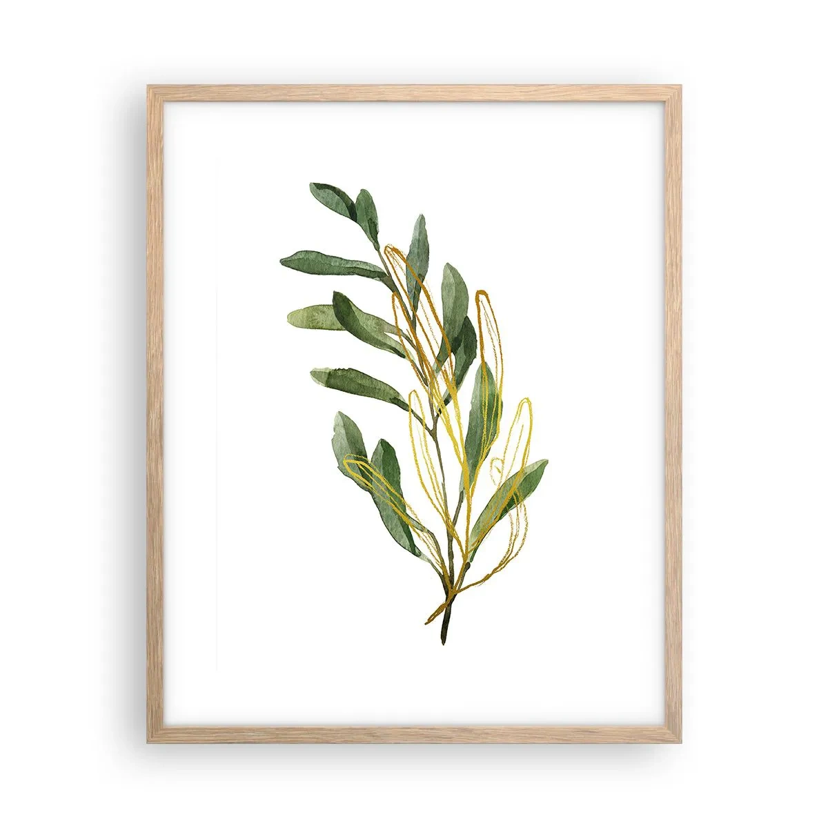 Een poster in een licht eiken lijst - Alles wat goed is - 40x50 cm