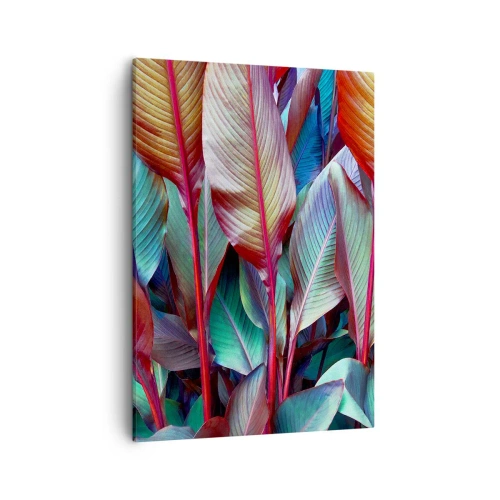 Schilderen op canvas - Een kleurrijk struikgewas - 50x70 cm