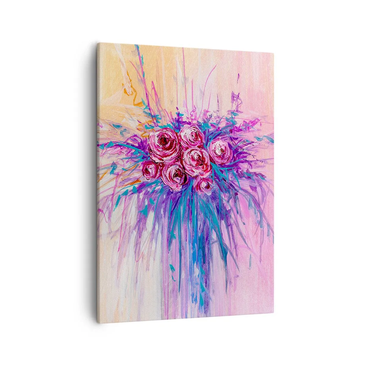 Schilderen op canvas - Rozenfontein - 50x70 cm