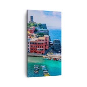 Schilderen op canvas - Mediterrane magische stad - 45x80 cm