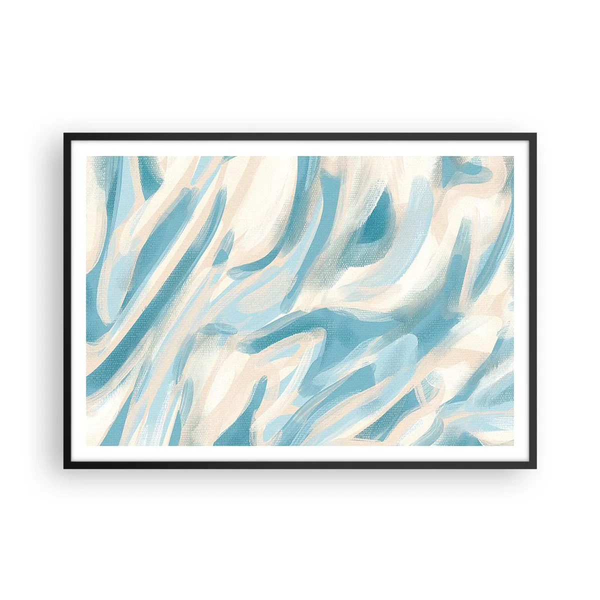 Poster in een zwarte lijst - Lente briesjes - 100x70 cm