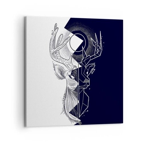 Schilderen op canvas - De strijd en de eenheid van tegenstellingen - 50x50 cm