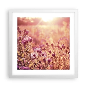 Poster in een witte lijst - Voordat de zomer voorbij is - 40x40 cm