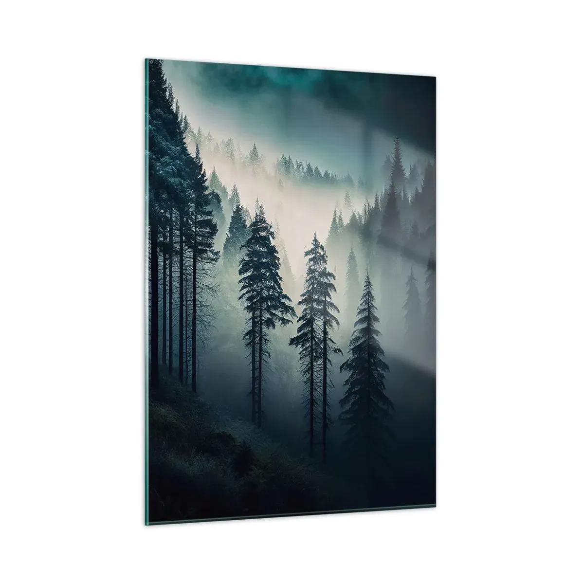 Schilderen op glas - Berg ochtend - 50x70 cm