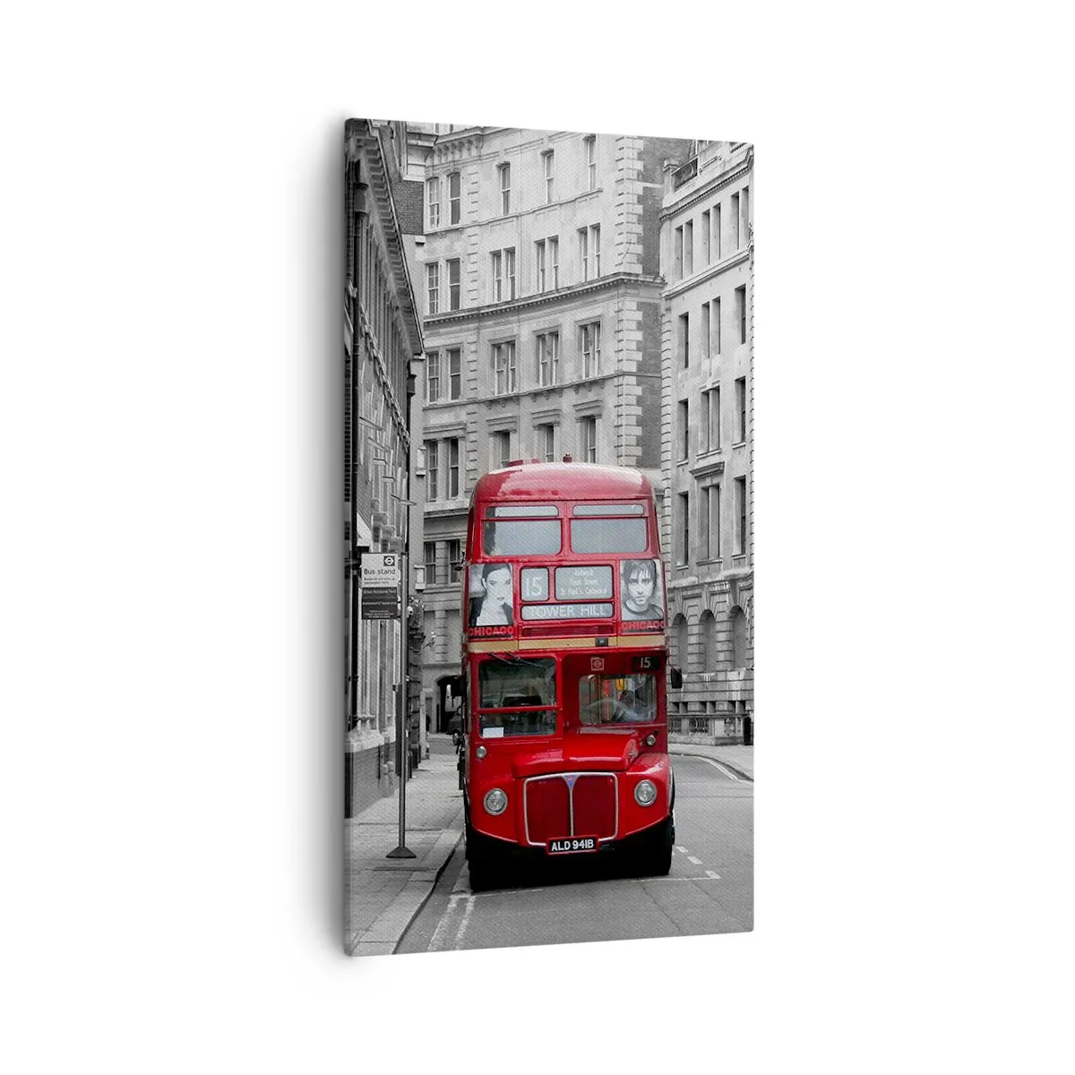 Schilderen op canvas - Het dagelijkse leven hoeft niet grijs te zijn - 55x100 cm