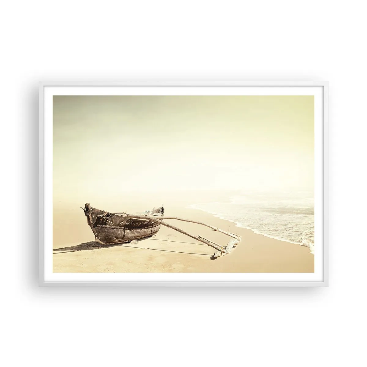 Poster in een witte lijst - Geheugen van de Stille Zuidzee - 100x70 cm