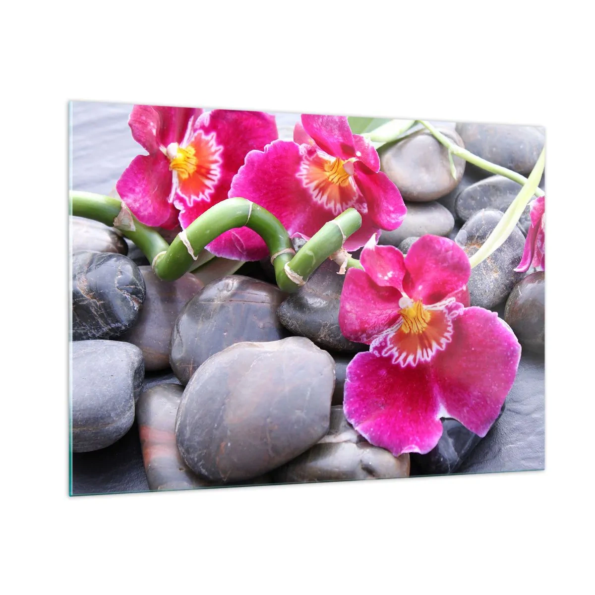 Schilderen op glas - Kou en hitte - 100x70 cm