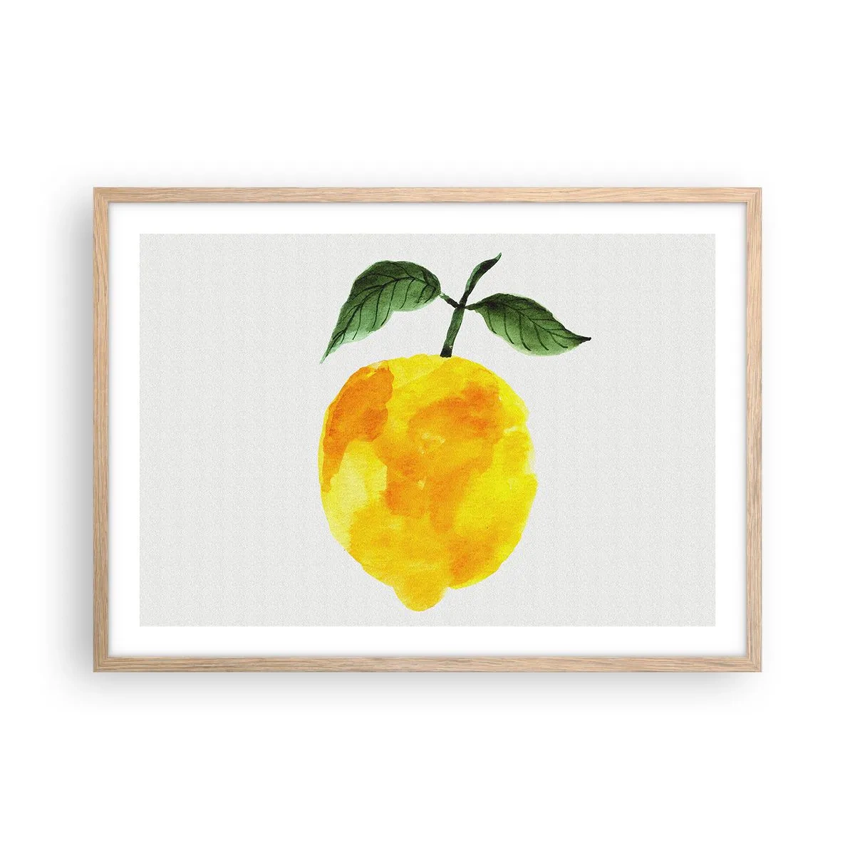 Een poster in een licht eiken lijst - Hoe proef je de zon? - 70x50 cm