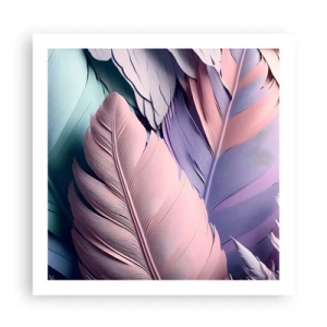 Poster - Vogel chique - 60x60 cm