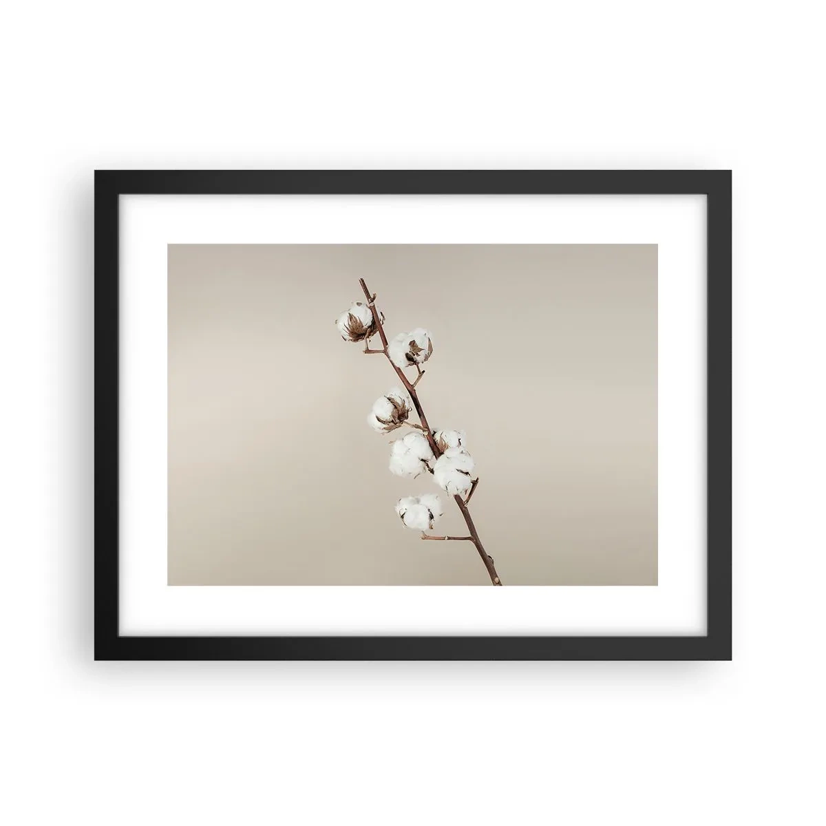 Poster in een zwarte lijst - Aan de bron van zachtheid - 40x30 cm