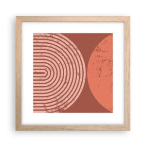 Een poster in een licht eiken lijst - Een nauwe band - 30x30 cm