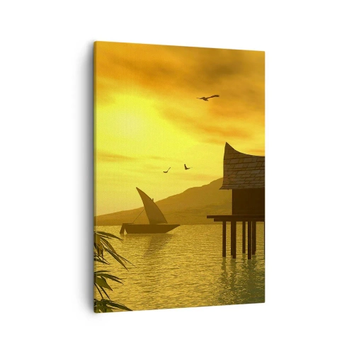 Schilderen op canvas - De verlangde vrede - 50x70 cm