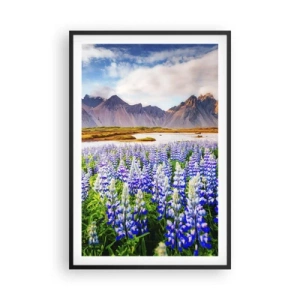 Poster in een zwarte lijst - Kracht en soberheid naast zachtheid - 61x91 cm