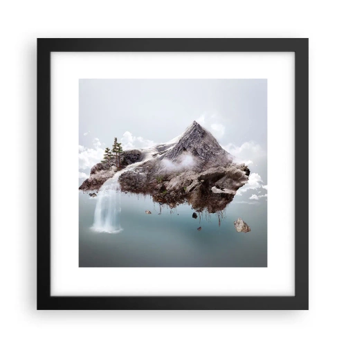 Poster in een zwarte lijst - Gezien met het oog van een surrealist - 30x30 cm