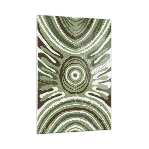 Schilderen op glas - Een explosie van emoties - 50x70 cm