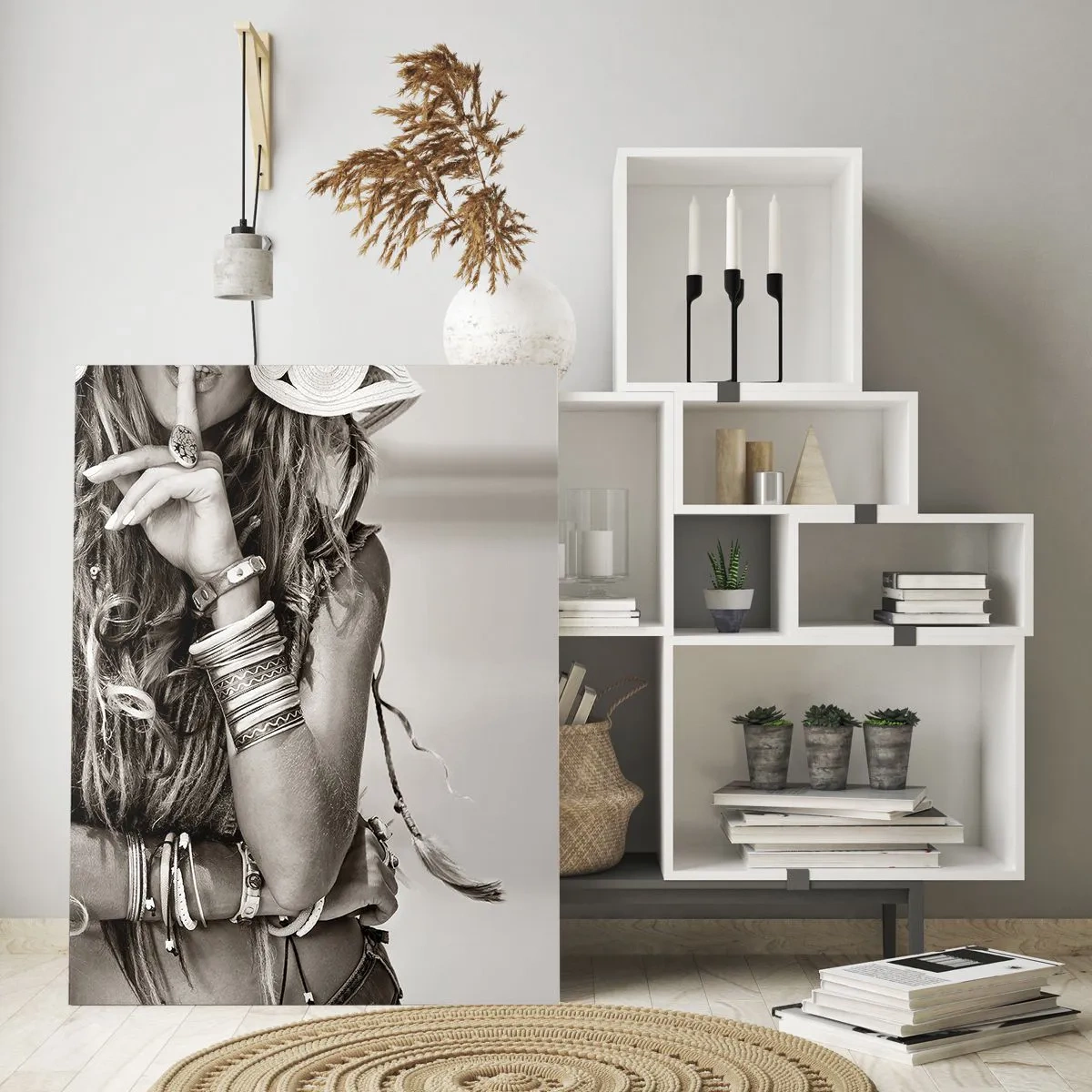 Schilderen op glas - Waarom een ​​meisje - 80x120 cm