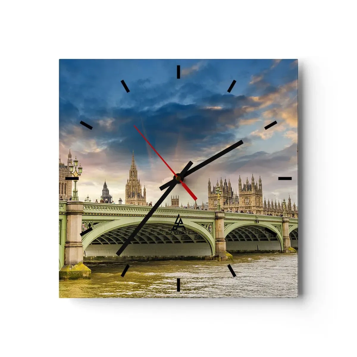 Wandklok - Klok - De tijd stond stil in het rijk - 40x40 cm