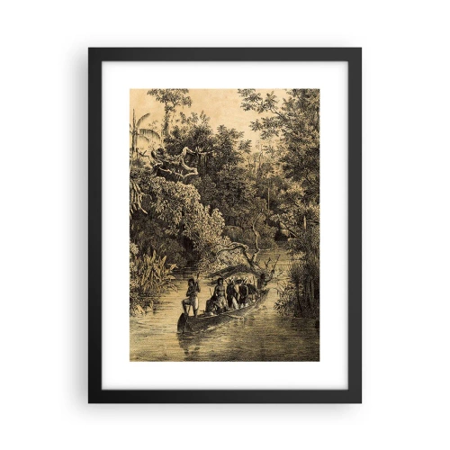 Poster in een zwarte lijst - Expeditie naar de bron - 30x40 cm