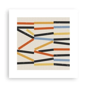 Poster - Compositie op goed niveau - 30x30 cm