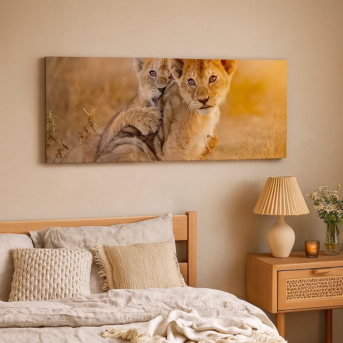 Schilderen op canvas - Niet storen! We hebben plezier - 30x30 cm