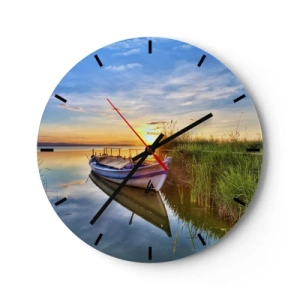 Wandklok - Klok - Baai van vervulde dromen - 40x40 cm