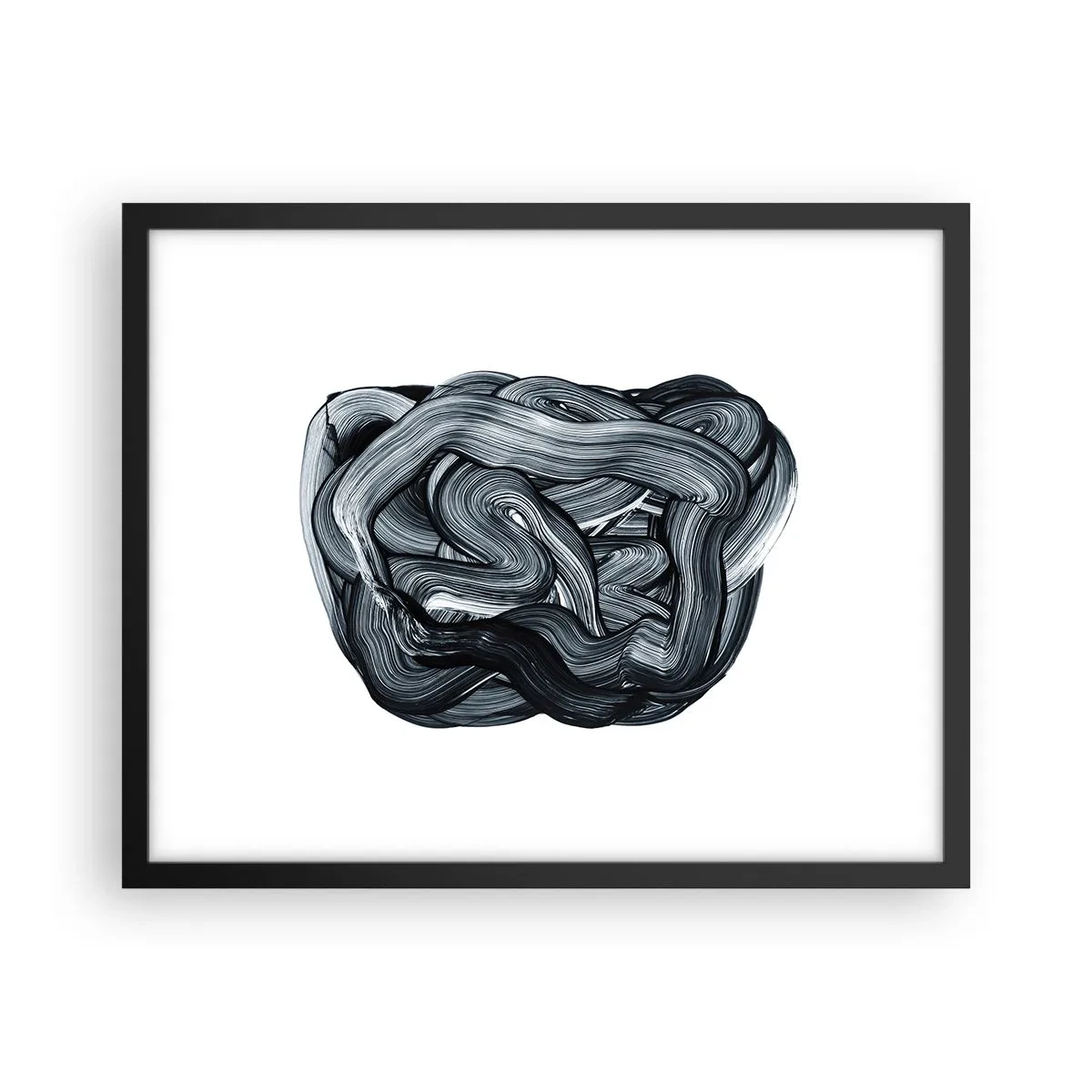 Poster in een zwarte lijst - Het is niet zo eenvoudig - 50x40 cm