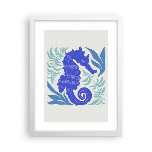 Poster in een witte lijst - In een onderwaterweide - 30x40 cm