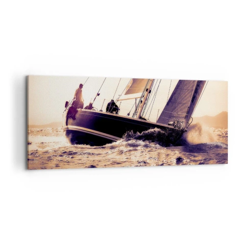 Schilderen op canvas - Zeil, matroos - 120x50 cm