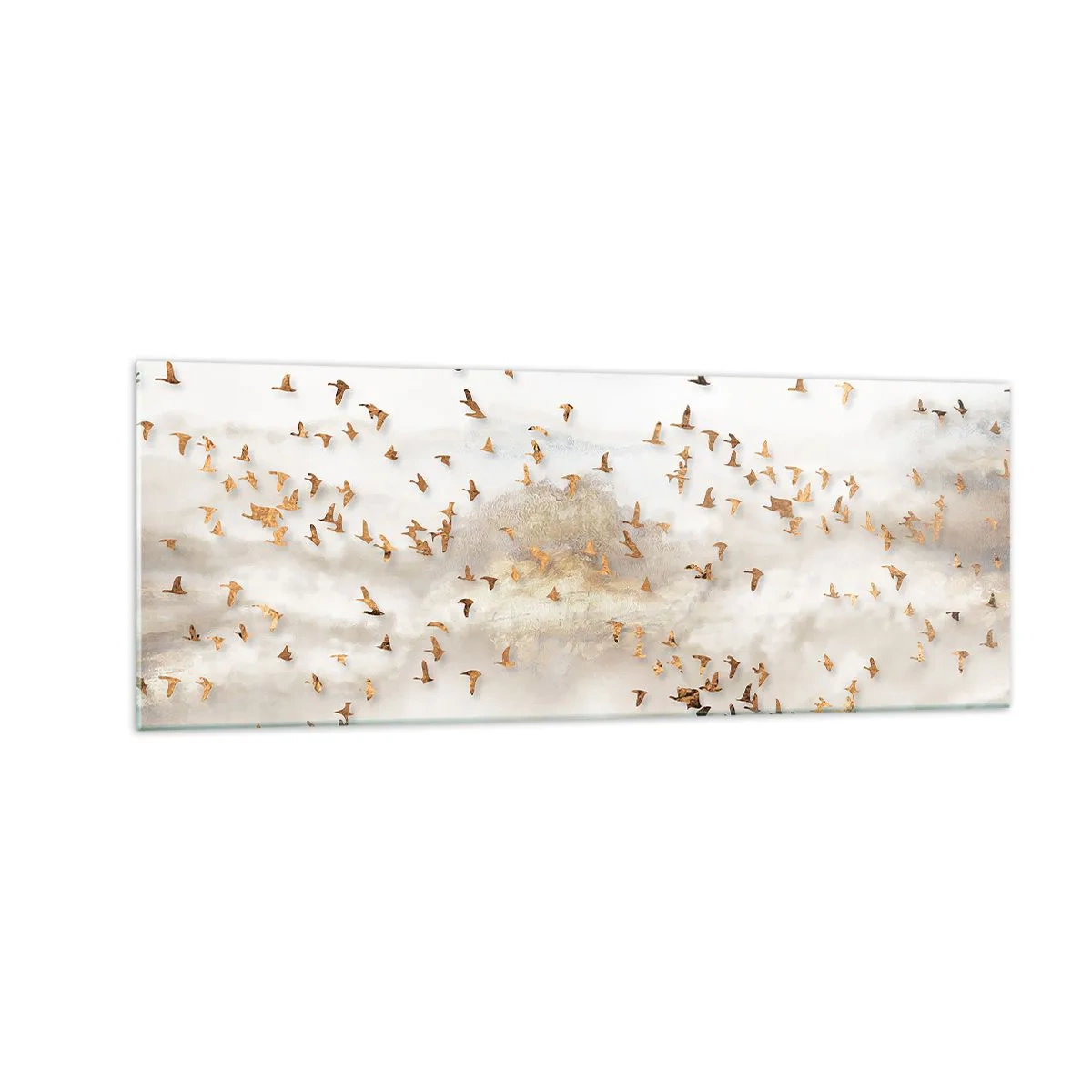 Schilderen op glas - Het is tijd… - 140x50 cm