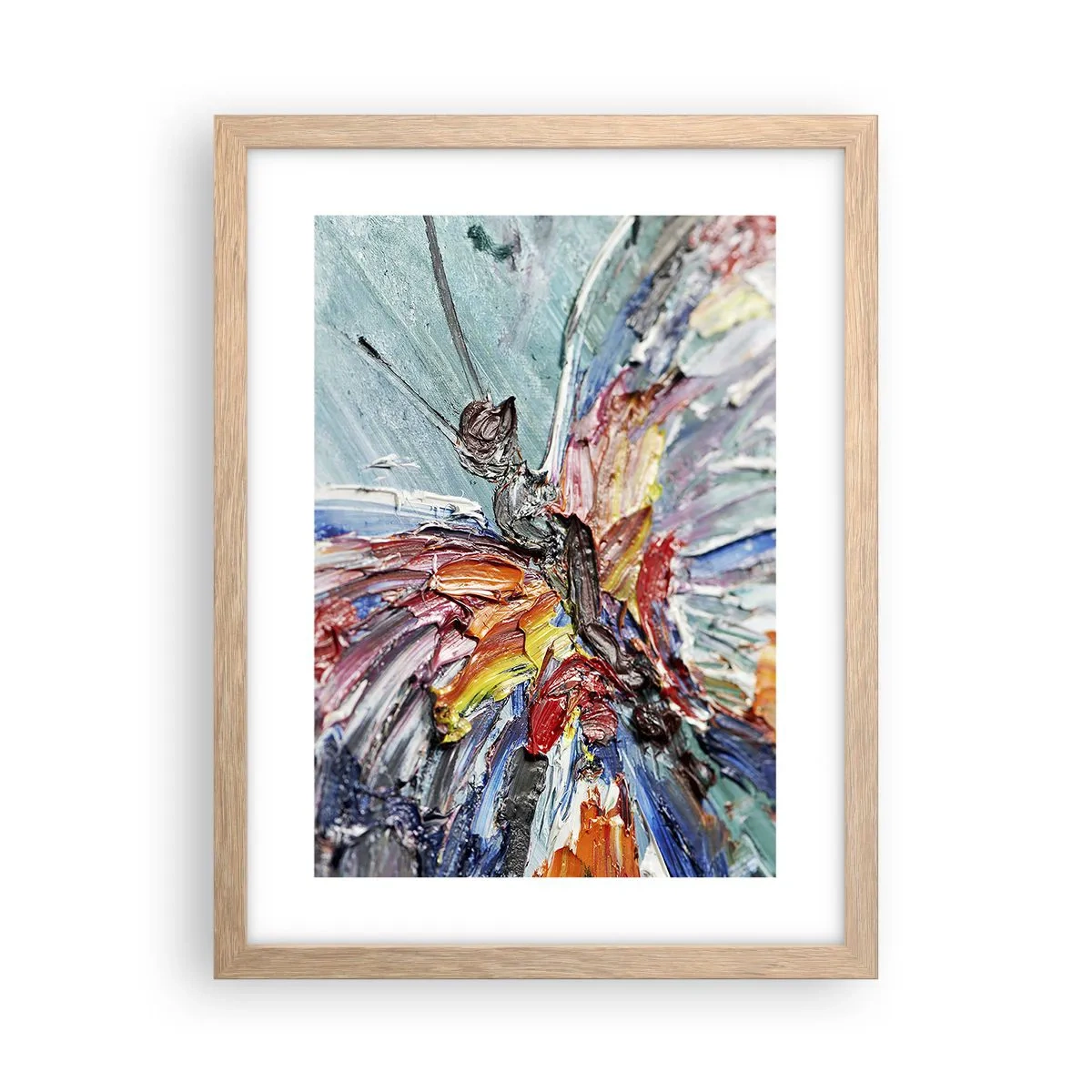 Een poster in een licht eiken lijst - Geschilderd door de natuur - 30x40 cm