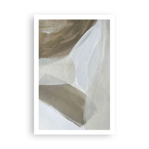 Poster - Een golf van wit - 61x91 cm