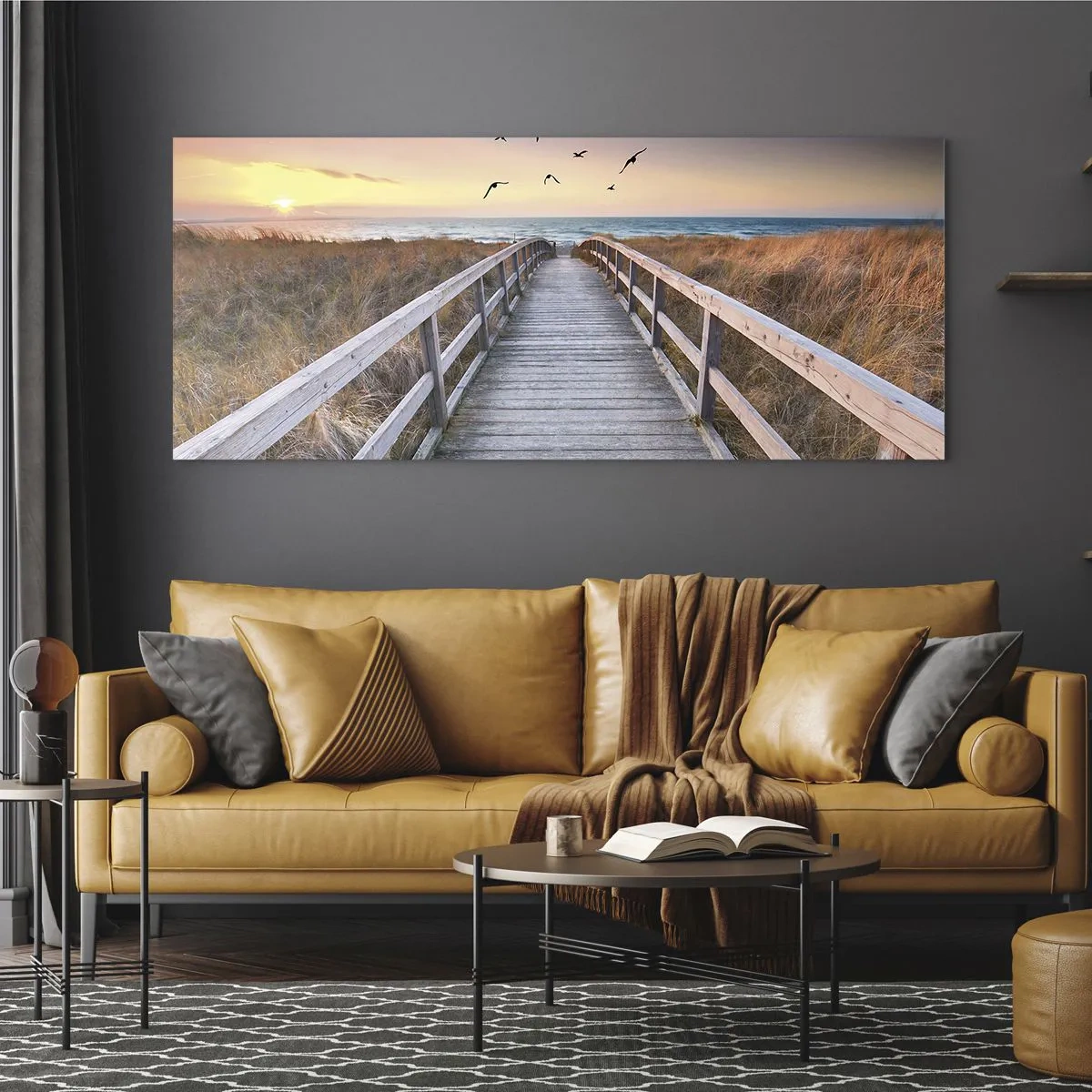 Schilderen op glas - De ruimte voor opvliegen - 120x50 cm